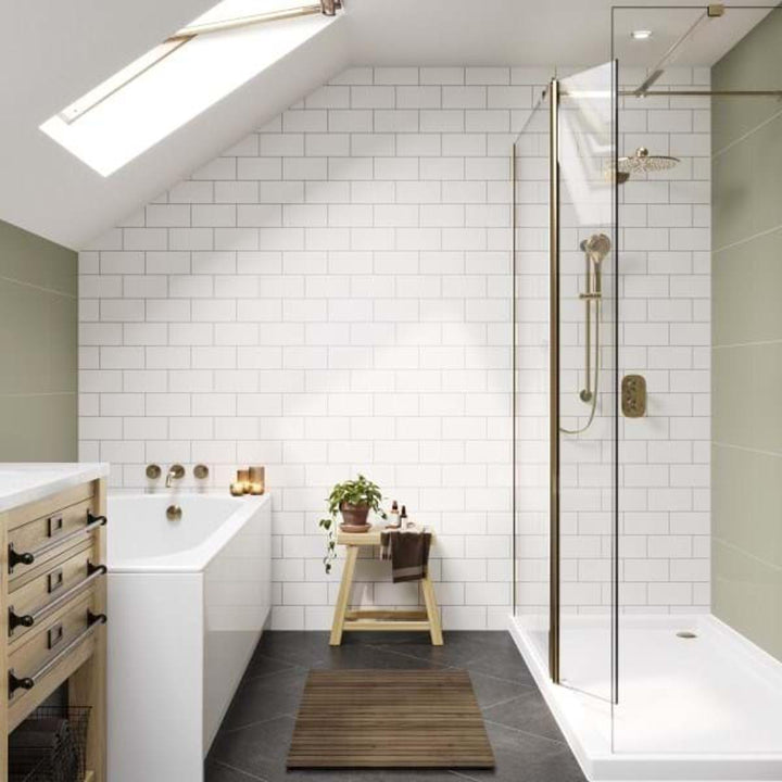 Multipanel Metro Tile Collection Alpine White 598mm Tongue &amp; Groove Panel