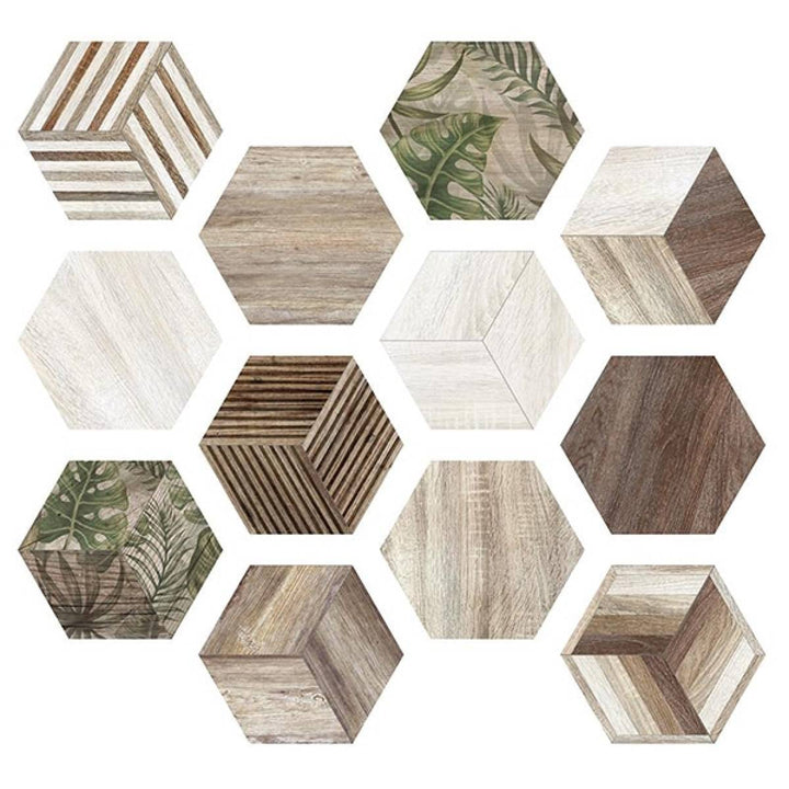Africa Hex Matt 23 x 27cm Porcelain Tile - 0.75sqm per box