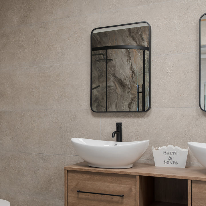 Asphalt Mud 40 x 120cm Rectified Tile - 1.44sqm perbox