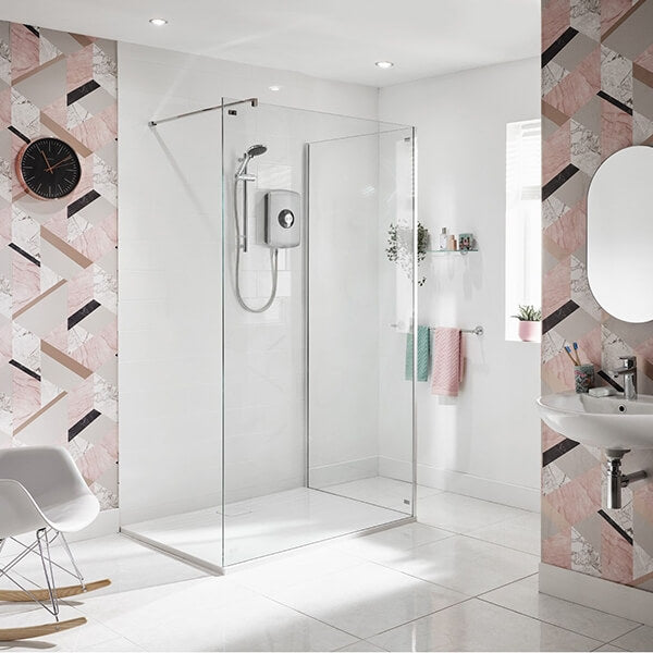 Triton Amore 8.5kW Electric Shower - Brushed Steel