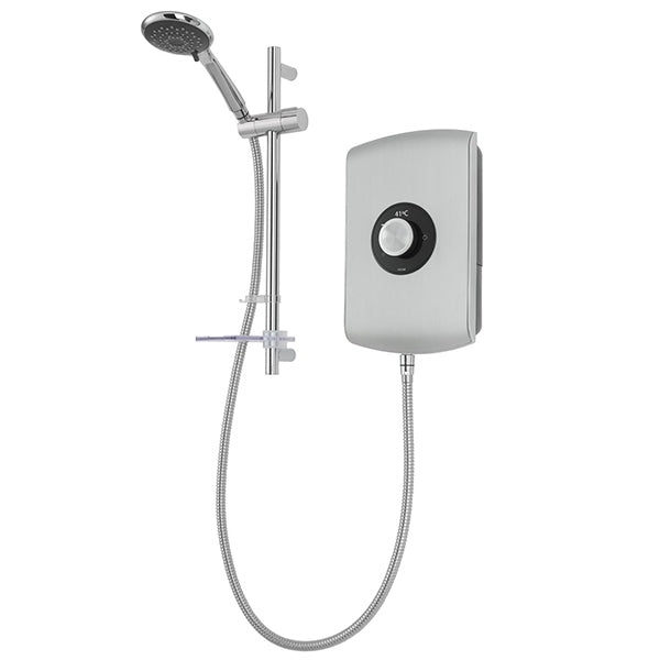 Triton Amore 8.5kW Electric Shower - Brushed Steel