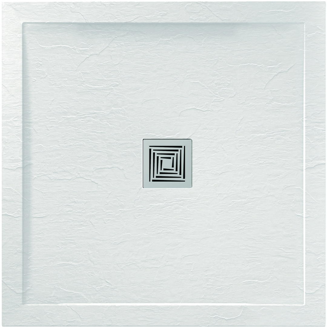 Aquadart Aqualavo 800 x 800mm Square Slate Effect Tray