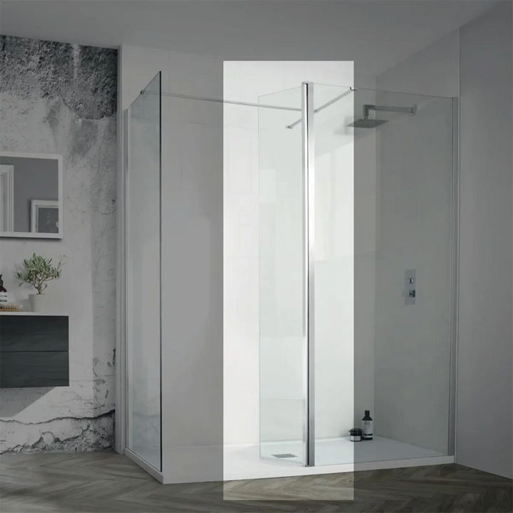 Veloce Grey - Walk in Corner Shower Pack  1800mm x 800mm
