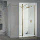 Aquadart Venturi 8 800mm Wetroom Panel - Brushed Brass