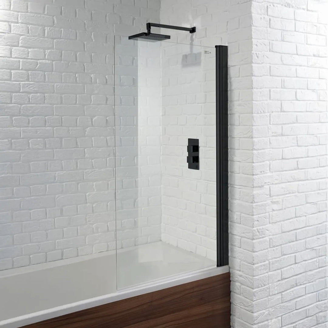 Austin Matt Green Shower Bath Suite - Black