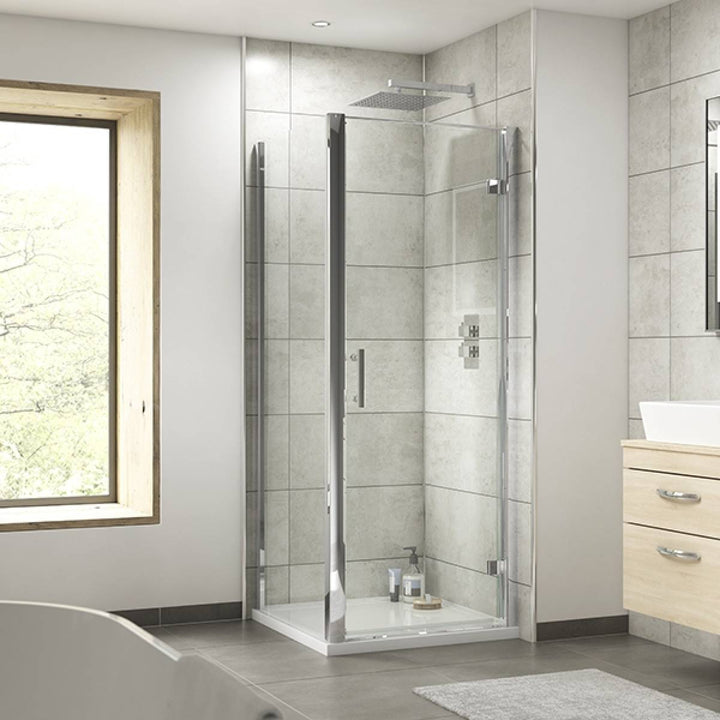 Nuie Pacific 800mm Hinged Shower Door