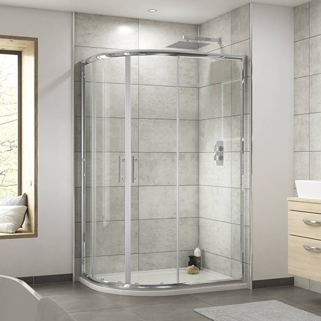 Nuie Pacific 1200 x 900mm Offset Quadrant Shower Enclosure