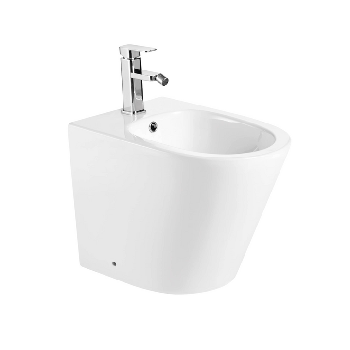 Arc Floor Mounted Bidet Without Tap - White