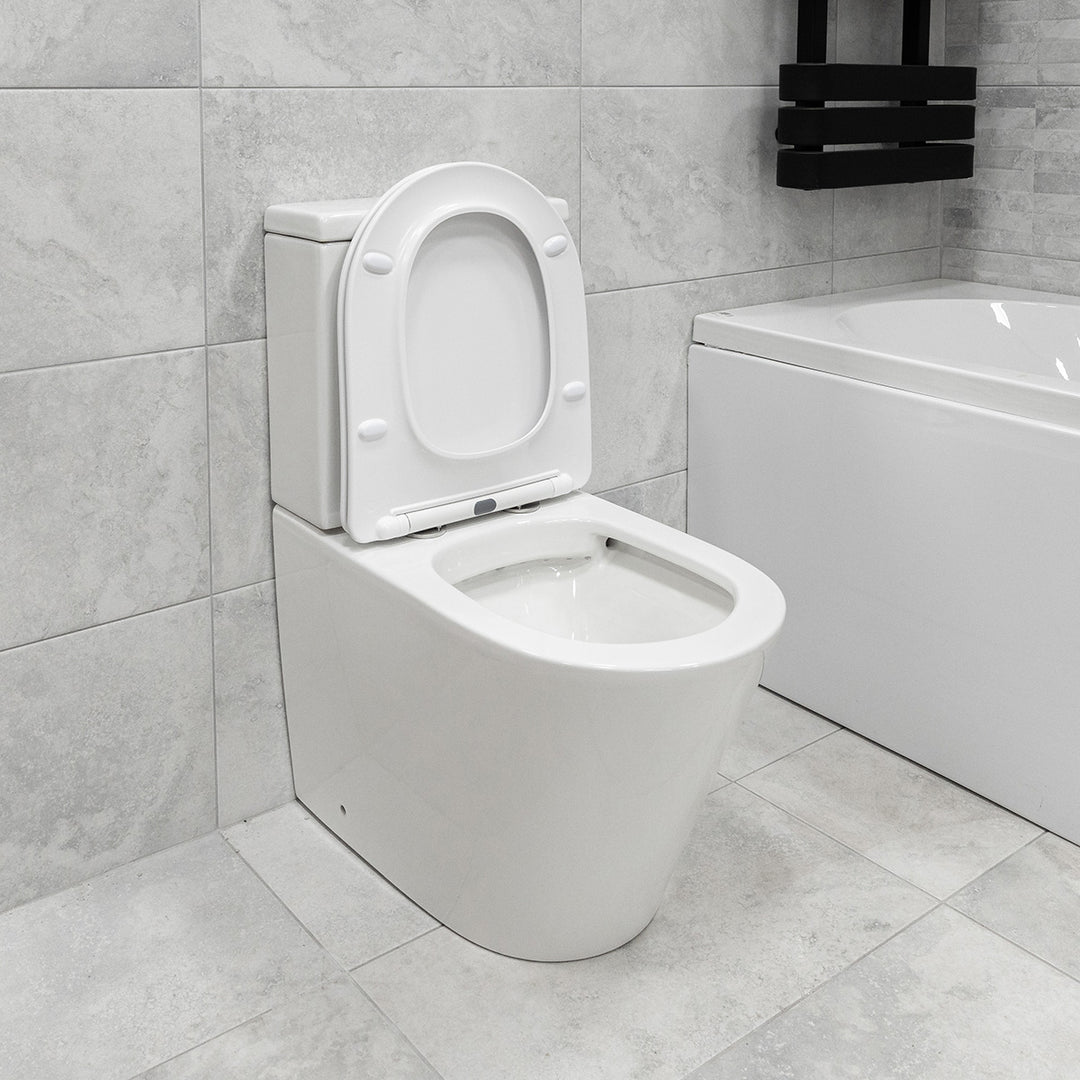 Arc Rimless Fully Back to Wall Toilet &amp; Soft Close Seat