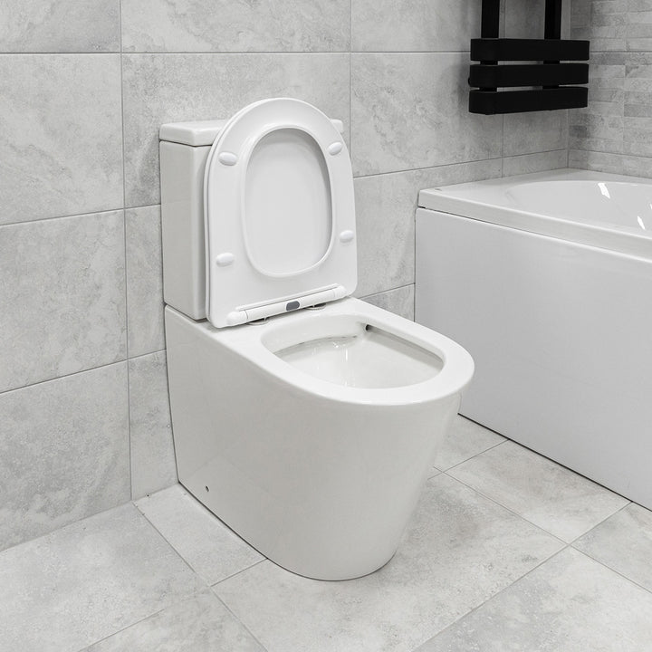 Arc Rimless Fully Back to Wall Toilet &amp; Soft Close Seat