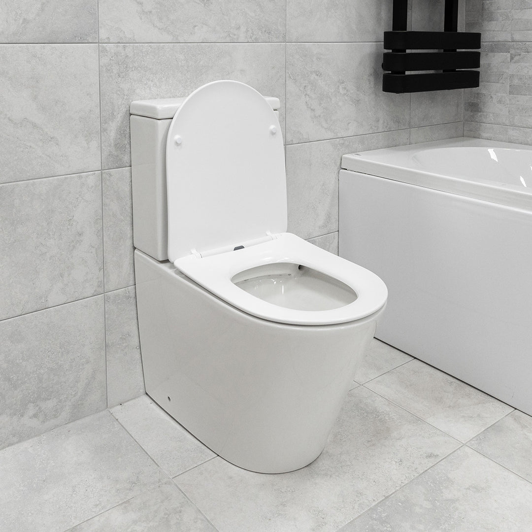 Arc Rimless Fully Back to Wall Toilet &amp; Soft Close Seat