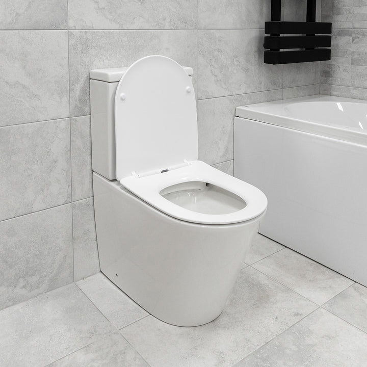 Arc Rimless Fully Back to Wall Toilet &amp; Soft Close Seat