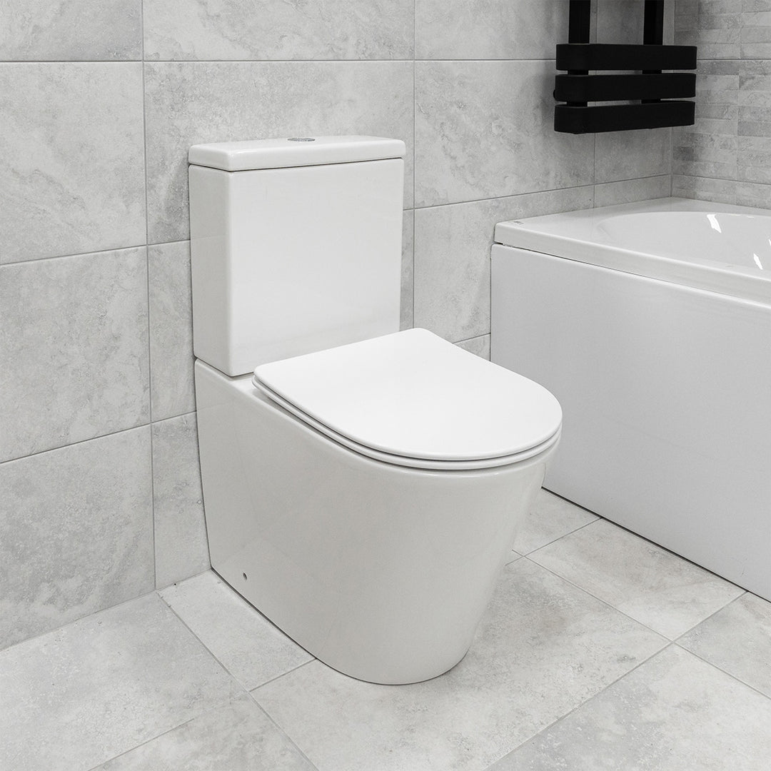Arc Rimless Fully Back to Wall Toilet &amp; Soft Close Seat