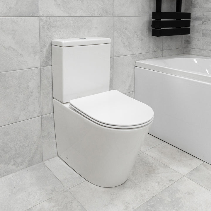 Arc Rimless Fully Back to Wall Toilet &amp; Soft Close Seat