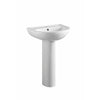 Ari 550mm 1 Tap Hole Basin & Full Pedestal