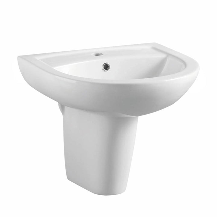 Ari 450mm 1 Tap Hole Basin &amp; Semi Pedestal