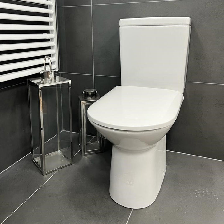 Roca Aris Rimless Close Coupled Toilet &amp; Soft Close Seat