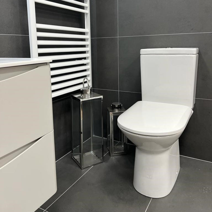 Roca Aris Rimless Close Coupled Toilet &amp; Soft Close Seat