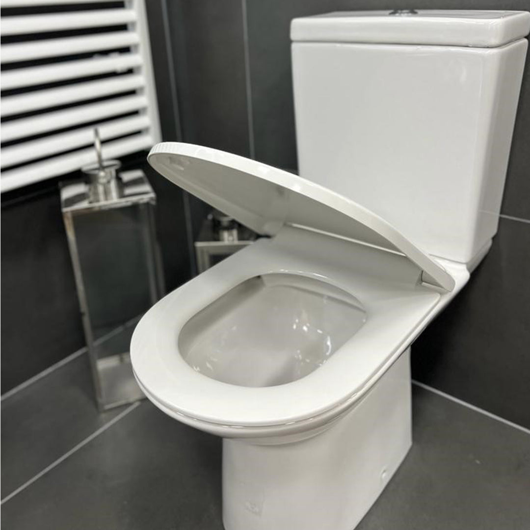 Roca Aris Rimless Close Coupled Toilet &amp; Soft Close Seat