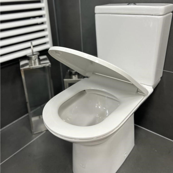Roca Aris Rimless Close Coupled Toilet &amp; Soft Close Seat
