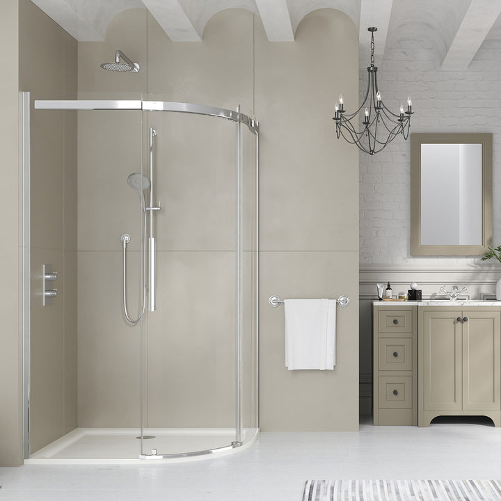 Dawn Artemis 1000 x 800mm Single Door Offset Quadrant Shower Enclosure - Right Hand