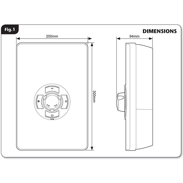Triton Aspirante 8.5kW Electric Shower - Brushed Steel