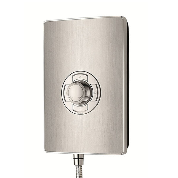 Triton Aspirante 8.5kW Electric Shower - Brushed Steel