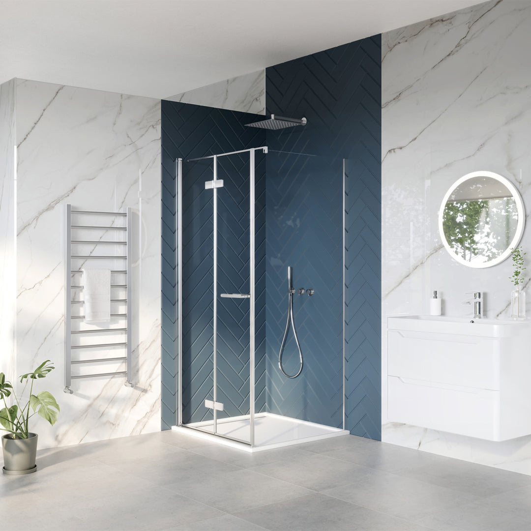 Dawn Asteria 900mm Frameless Bi-Fold Side Panel