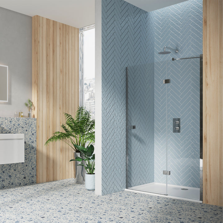 Dawn Athena 800mm Hinged In-Line Shower Door