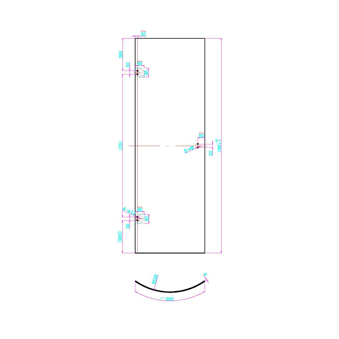 Dawn Athena 1200 x 800mm Offset Quadrant Shower Enclosure