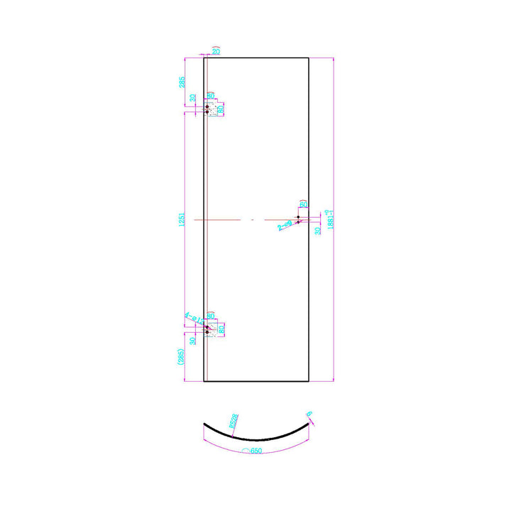 Dawn Athena 1200 x 800mm Offset Quadrant Shower Enclosure