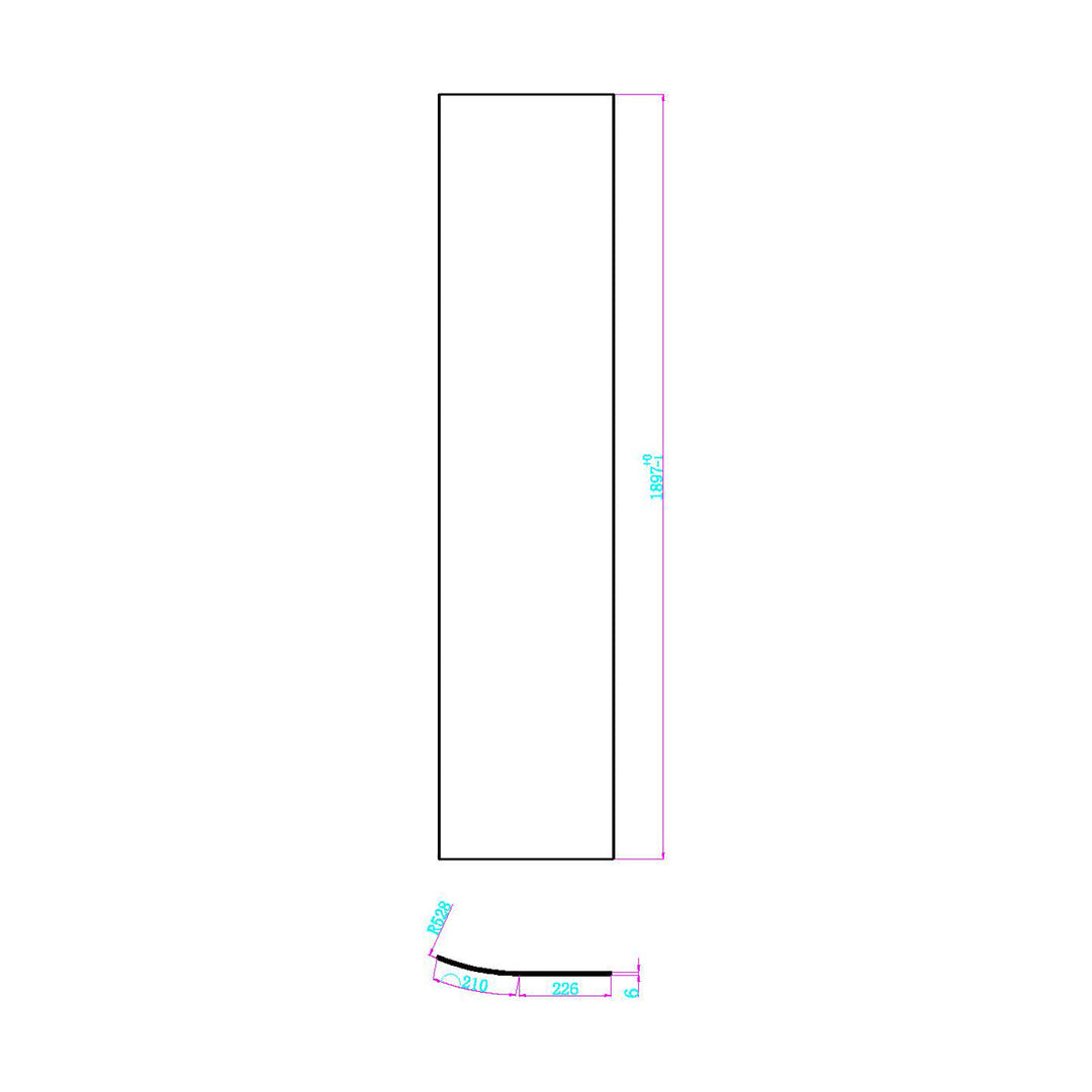 Dawn Athena 1200 x 800mm Offset Quadrant Shower Enclosure