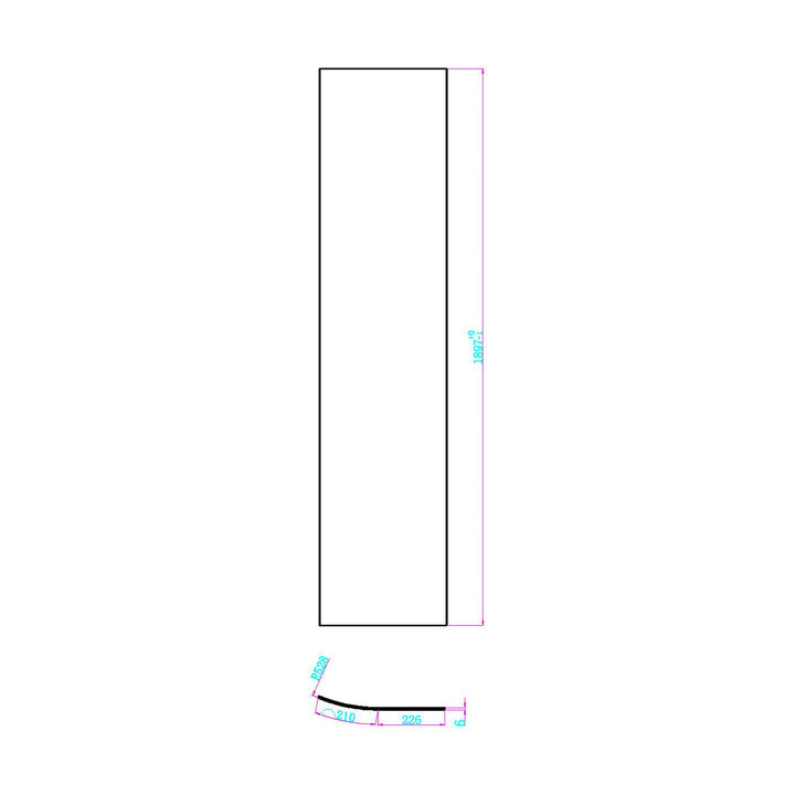 Dawn Athena 1200 x 800mm Offset Quadrant Shower Enclosure