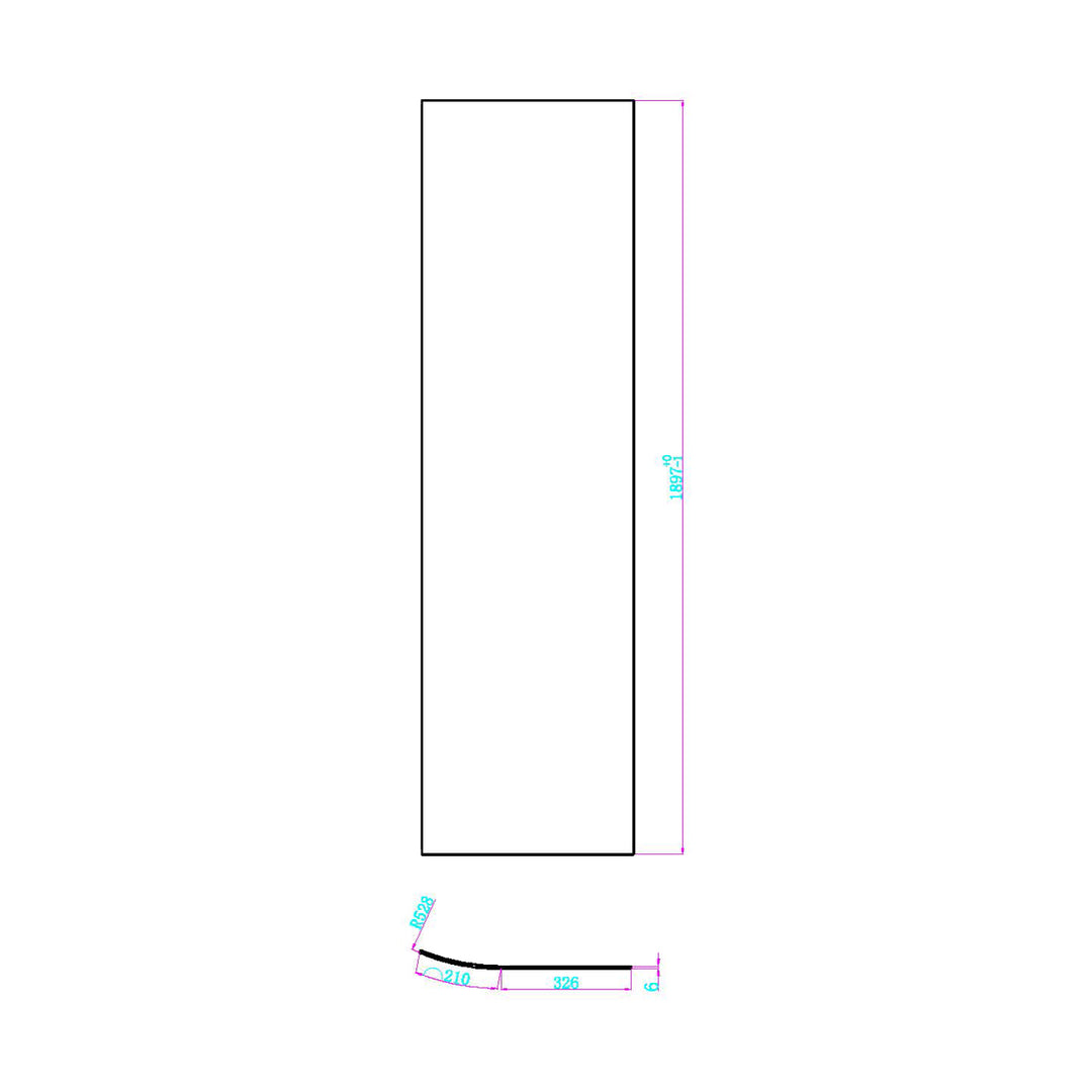 Dawn Athena 1200 x 900mm Offset Quadrant Shower Enclosure