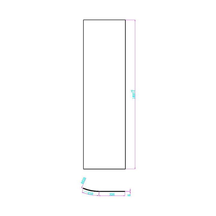 Dawn Athena 1200 x 900mm Offset Quadrant Shower Enclosure