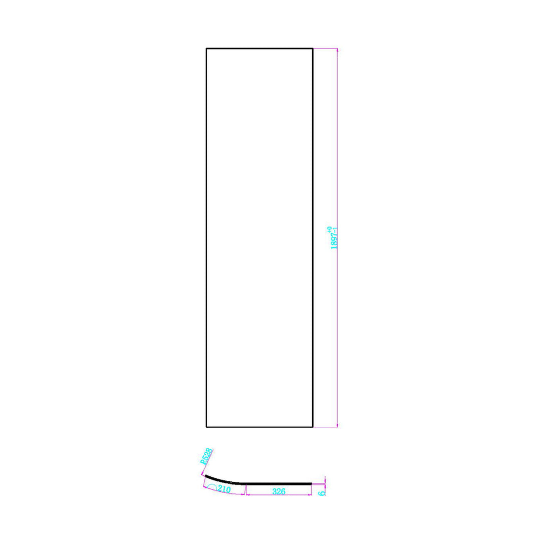Dawn Athena 900 x 900mm Hinged Quadrant Shower Enclosure