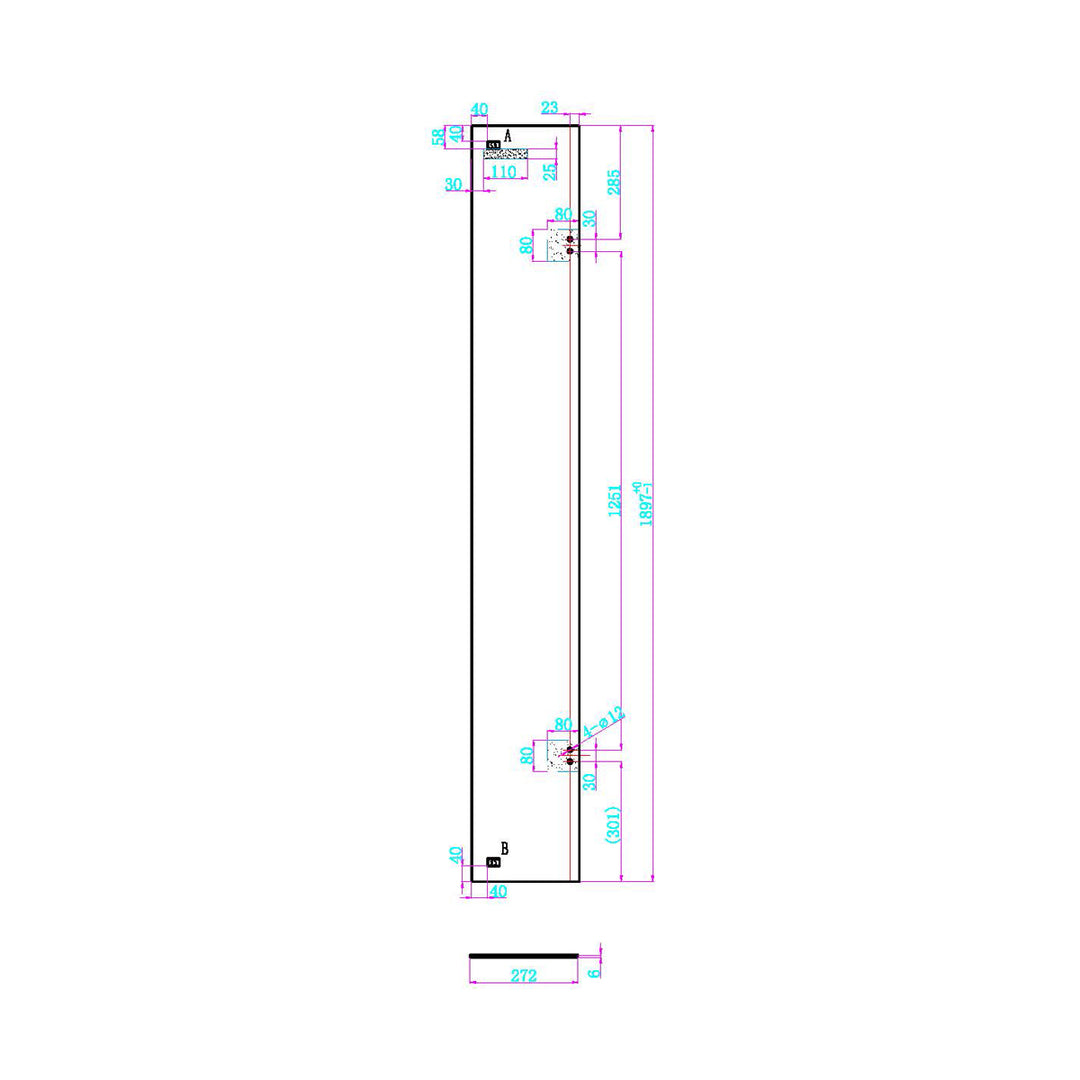 Dawn Athena 900 x 900mm Hinged Quadrant Shower Enclosure