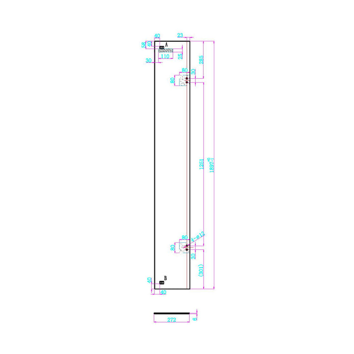 Dawn Athena 900 x 900mm Hinged Quadrant Shower Enclosure