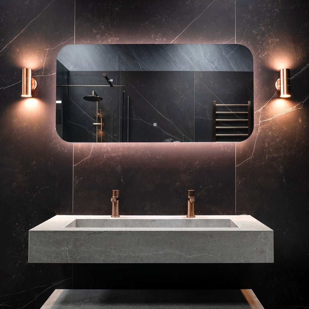 Aura 600 x 1200mm LED Mirror with Demister Pad