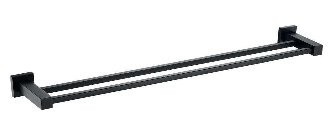 ER Noir Double Towel Bar - Black