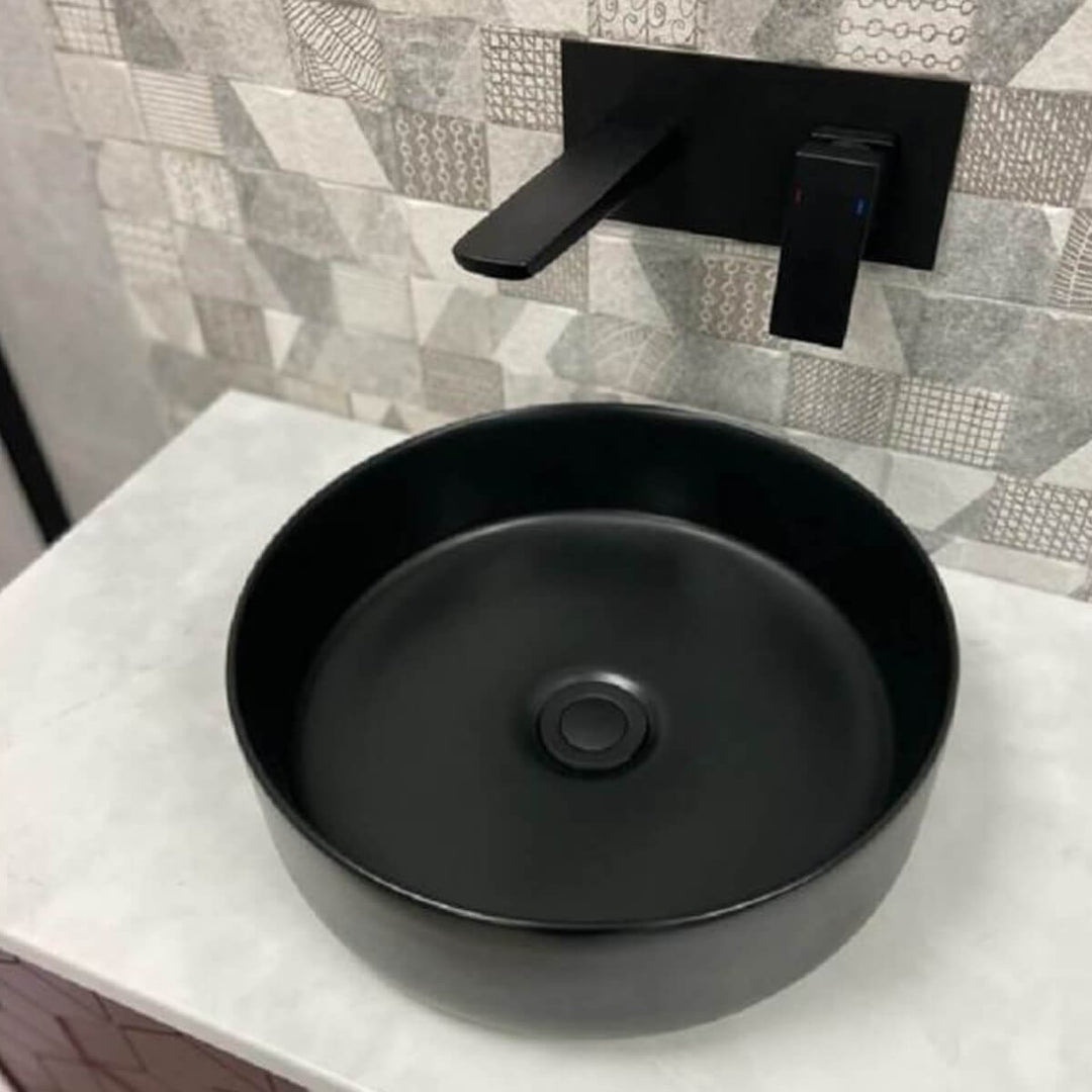 Objekt Ceramica Tahoe 360mm Counter Top Basin - Matt Black