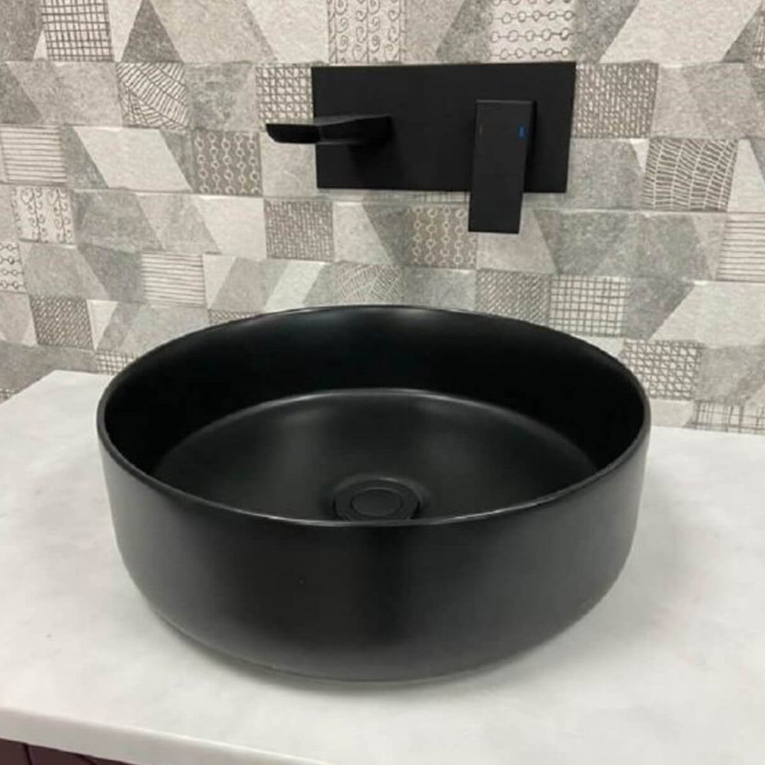 Objekt Ceramica Tahoe 360mm Counter Top Basin - Matt Black