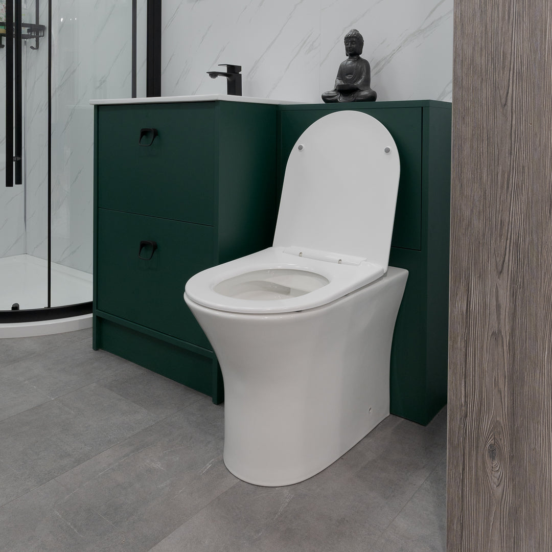 Bali Rimless Back to Wall Toilet &amp; Soft Close Seat