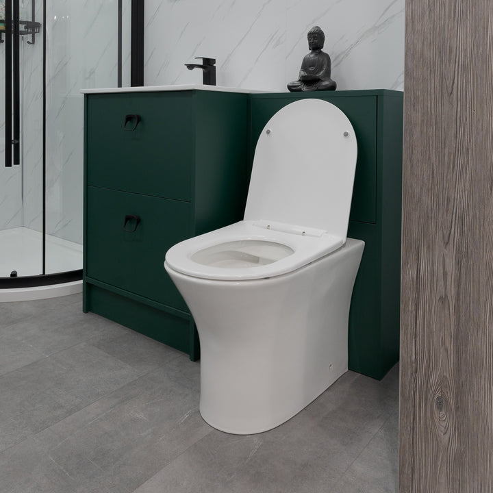 Bali Rimless Back to Wall Toilet &amp; Soft Close Seat