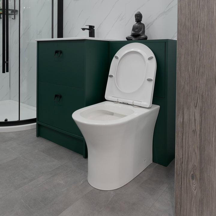 Bali Rimless Back to Wall Toilet &amp; Soft Close Seat