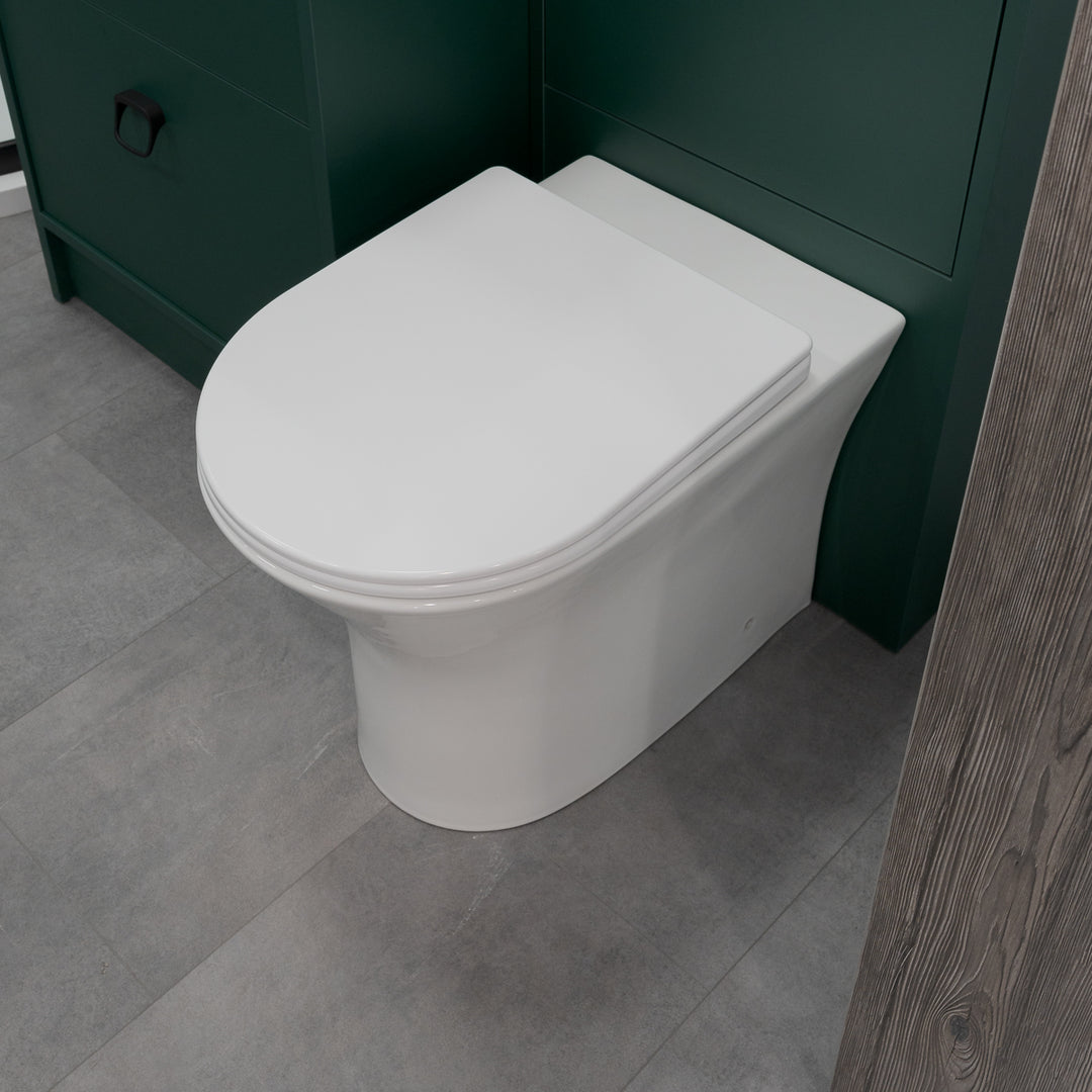Bali Rimless Back to Wall Toilet &amp; Soft Close Seat