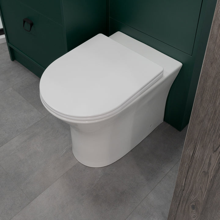 Bali Rimless Back to Wall Toilet &amp; Soft Close Seat