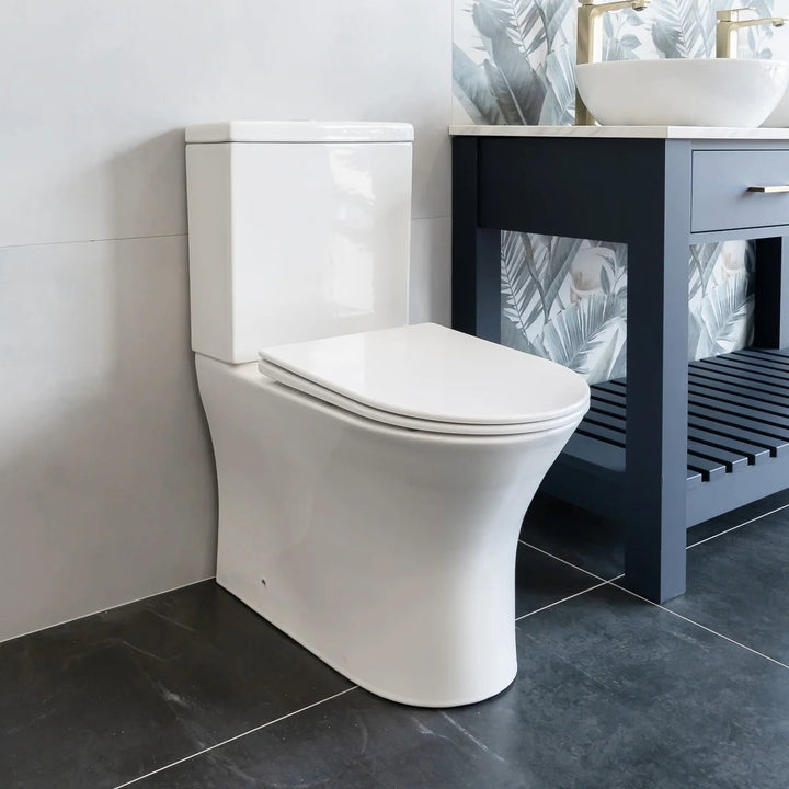 Minuto 400mm Floor Standing Vanity &amp; Toilet - Anthracite