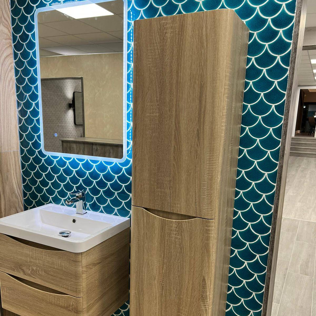 Baltimore 1500mm Wall Hung Storage Cabinet - Bardolino Oak