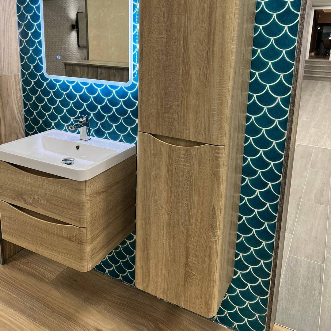 Baltimore 1500mm Wall Hung Storage Cabinet - Bardolino Oak